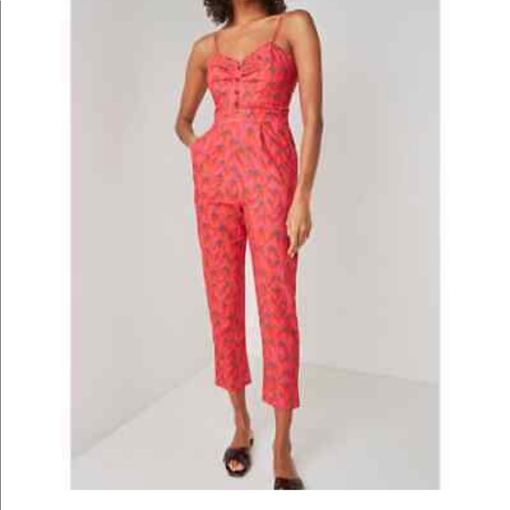 FARM RIO RED PEPPER JUMPSUIT